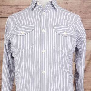 BEN SHERMAN LONG SLEEVE STRIPED BUTTON DOWN SHIRT MENS SIZE XL